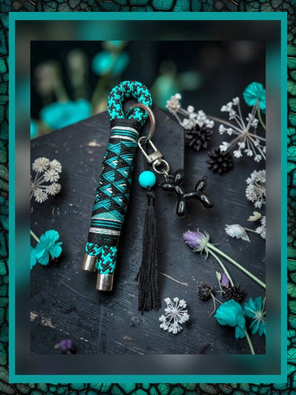 Sofortkauf BalloonWutz-Anhänger „Schwarz-Teal“