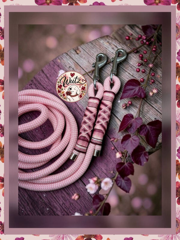 Sofortkauf-Leine Fischgrät Rosa