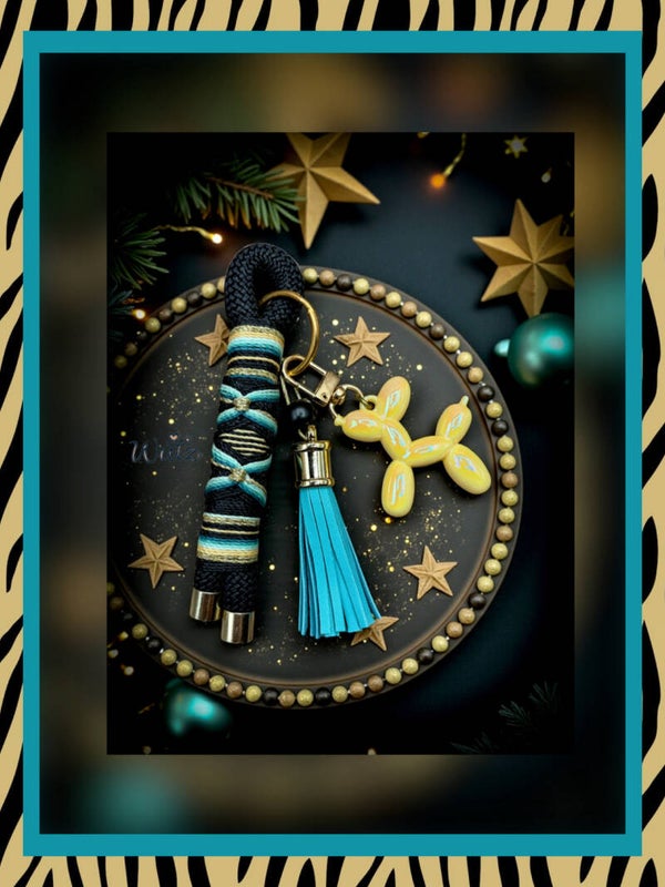 Sofortkauf BalloonWutz-Anhänger „FlowerPower - Lieblingsblume Türkis“