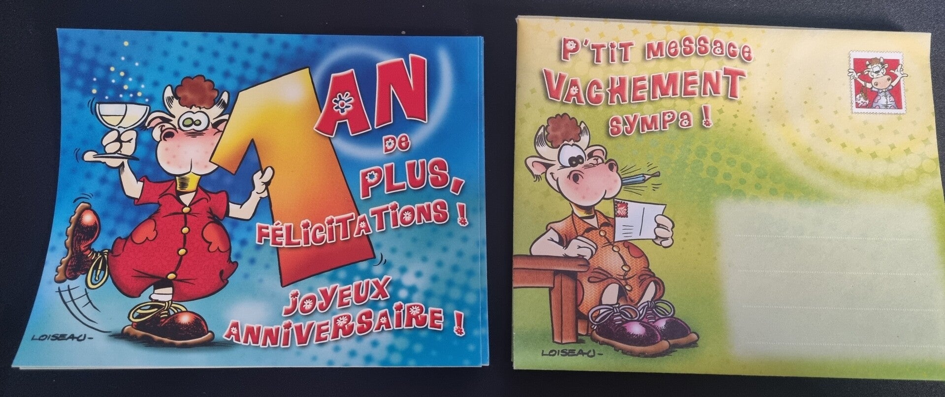 carte d'anniversaire avec enveloppe