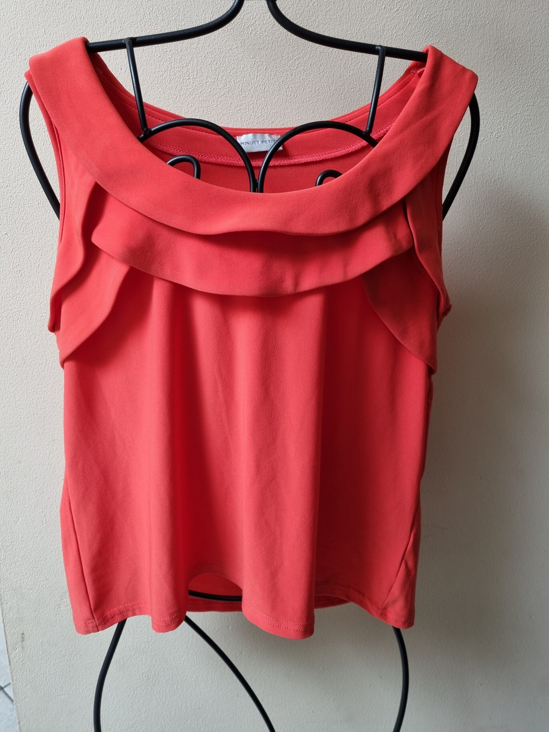 débardeur rouge uni xl