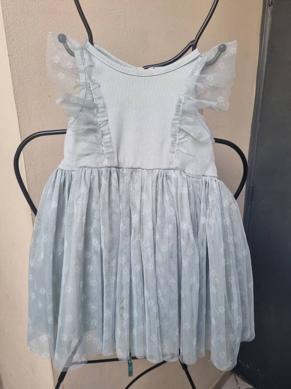 robe vert pâle 9/12 mois