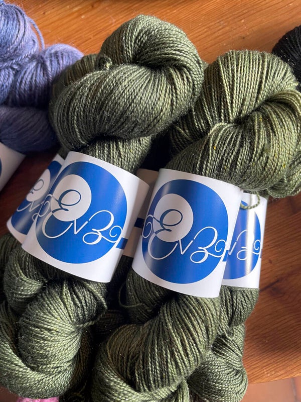 Vert bronze • Merino Nylon Stellina