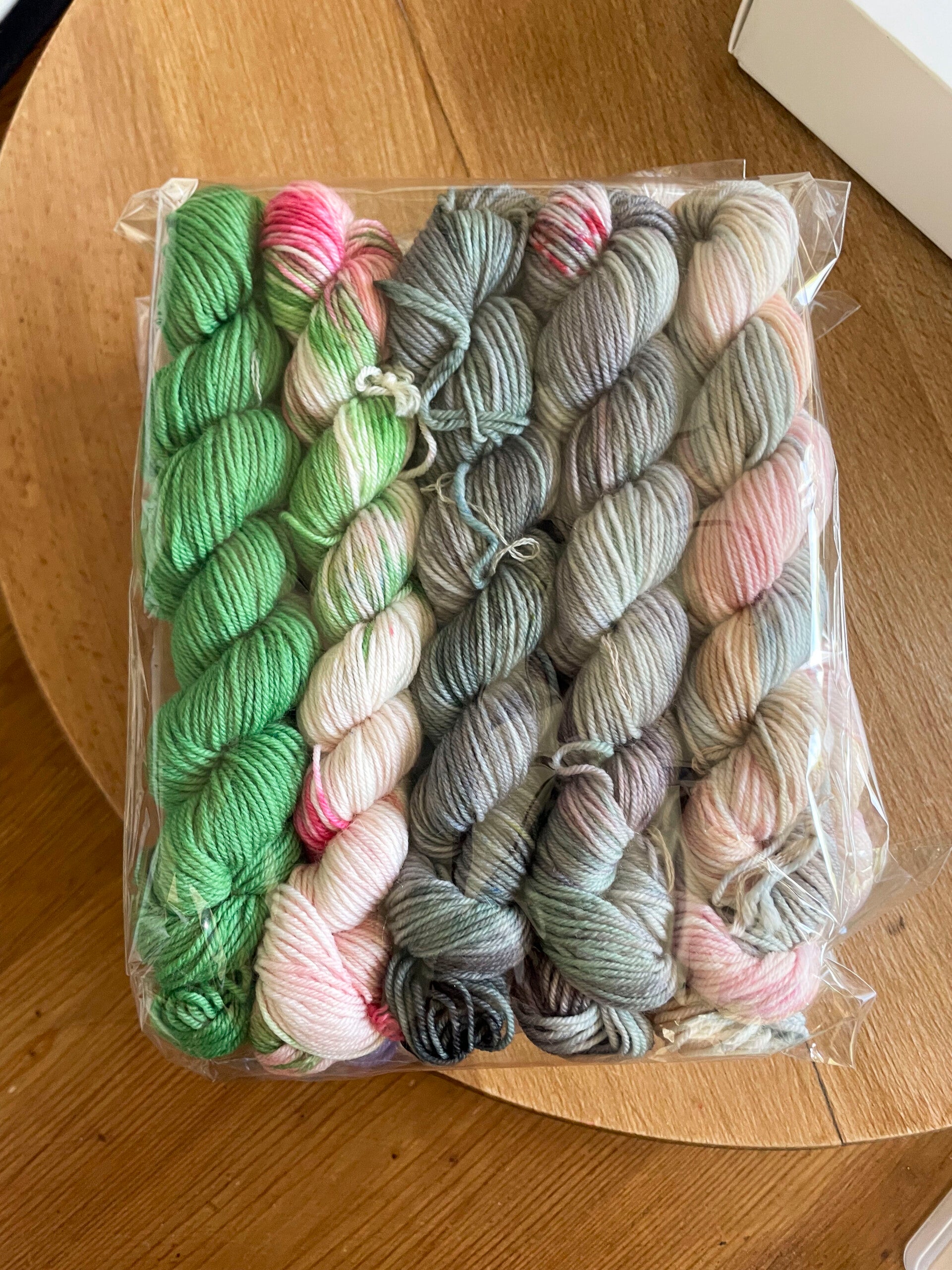 Kit de minis • Merino Nylon • vert>rose