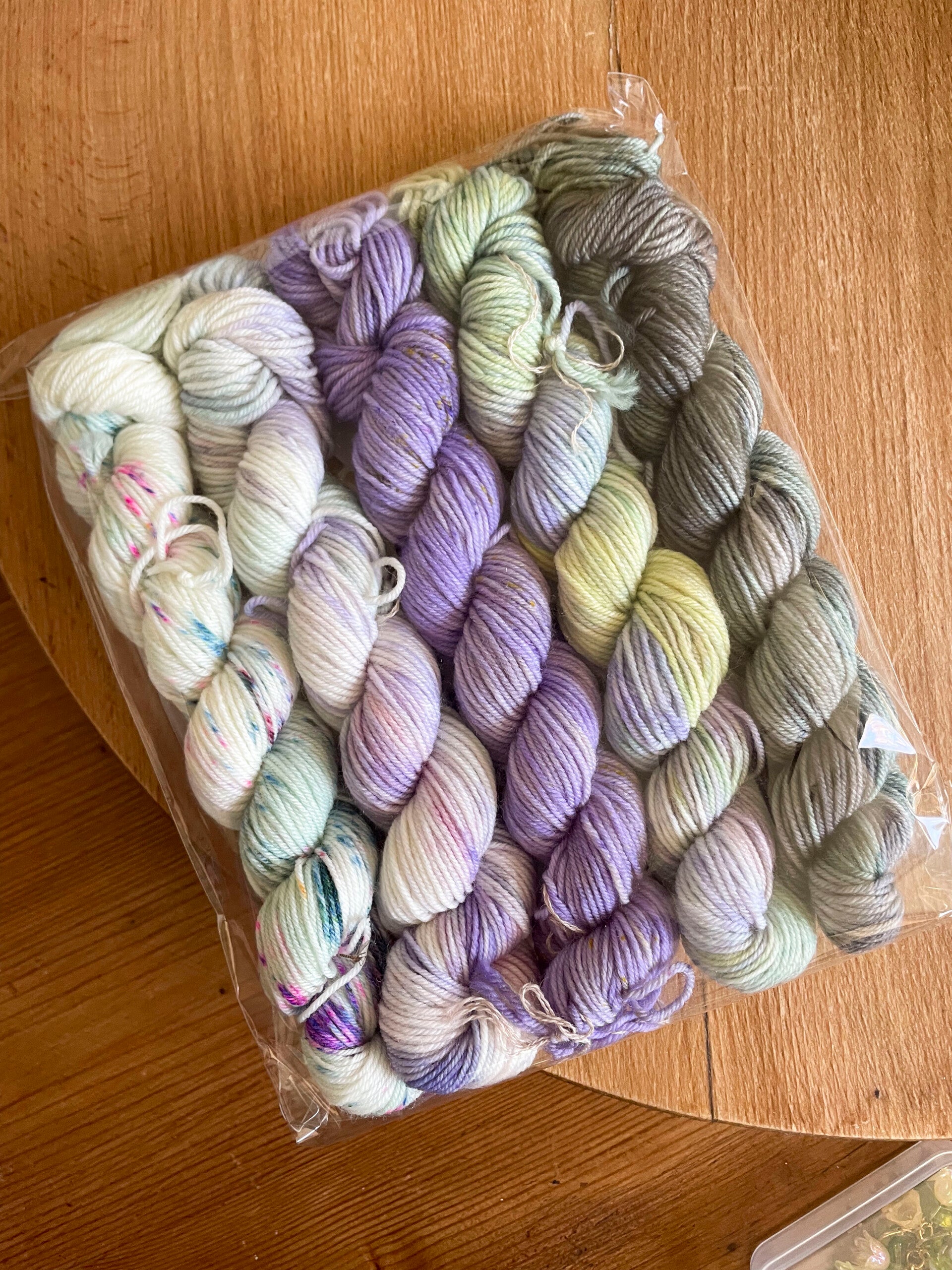 Kit de minis • Merino Nylon • mûres>violet