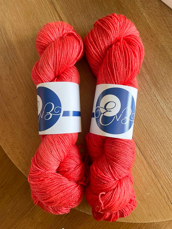 Fluo red • Merino Nylon Stellina