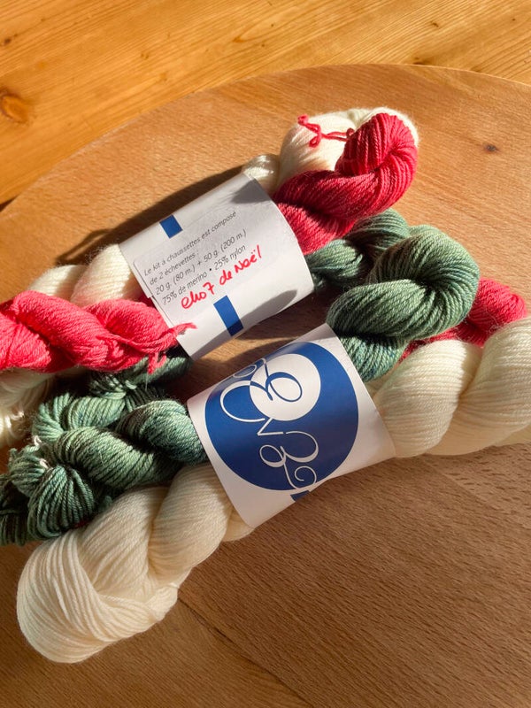 Kit à cho7 • Merino Nylon • Noël