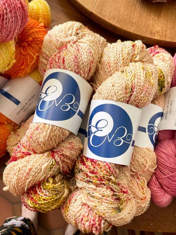 Pistache & Praline • Merino Nylon Slub