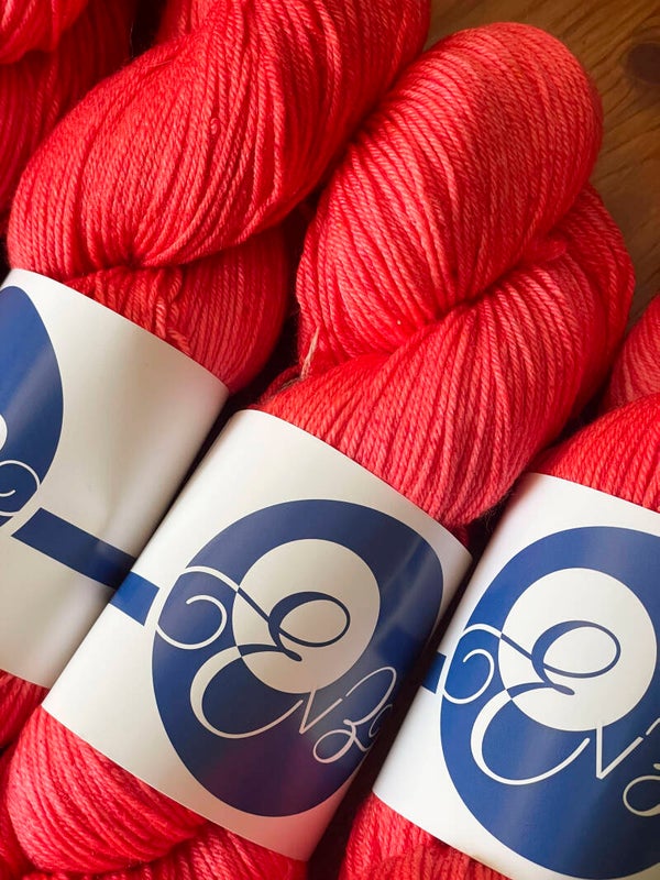 Fluo red • Merino Nylon Soie