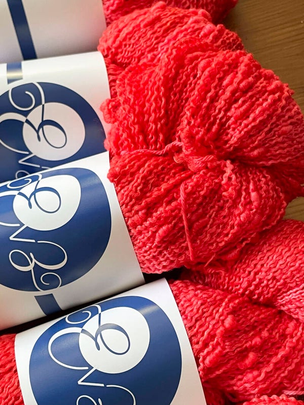 Fluo red • Merino Nylon Slub