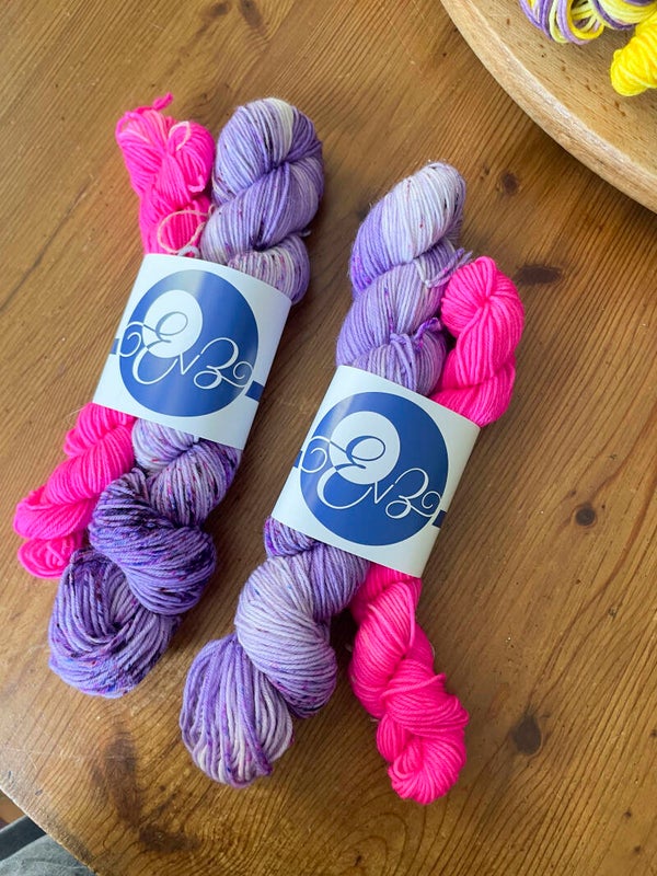 Kit à cho7 • Merino Nylon • Blueberry Icecream