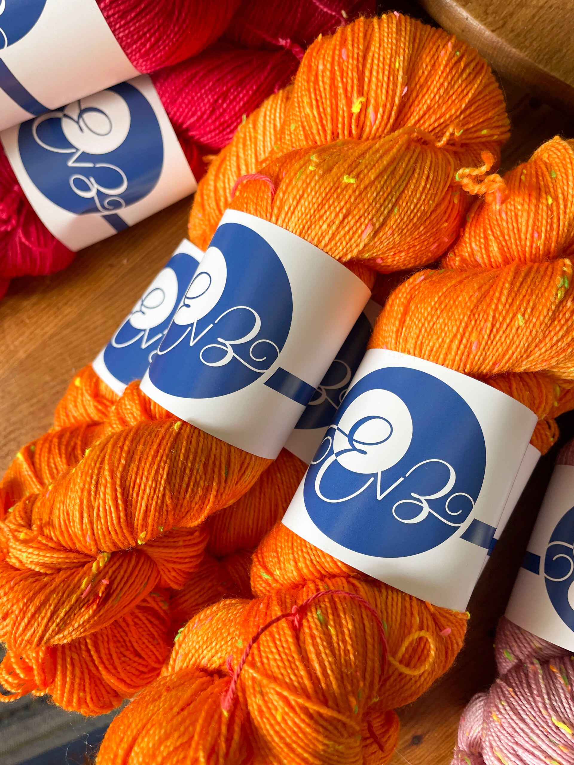 Tangerine • Merino Neon Donegal