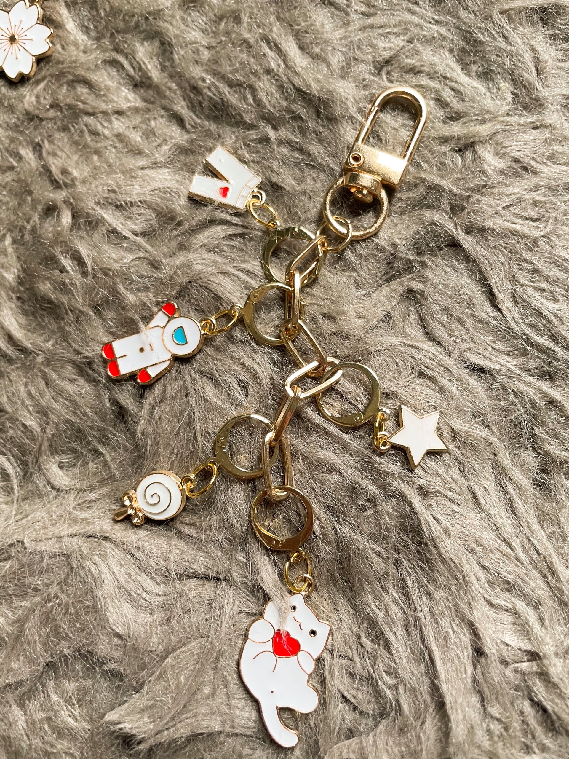 Lot anneaux Porte-clés #9 • inspiration enfance