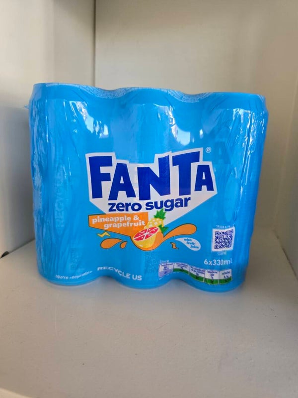 Fanta zero blauw