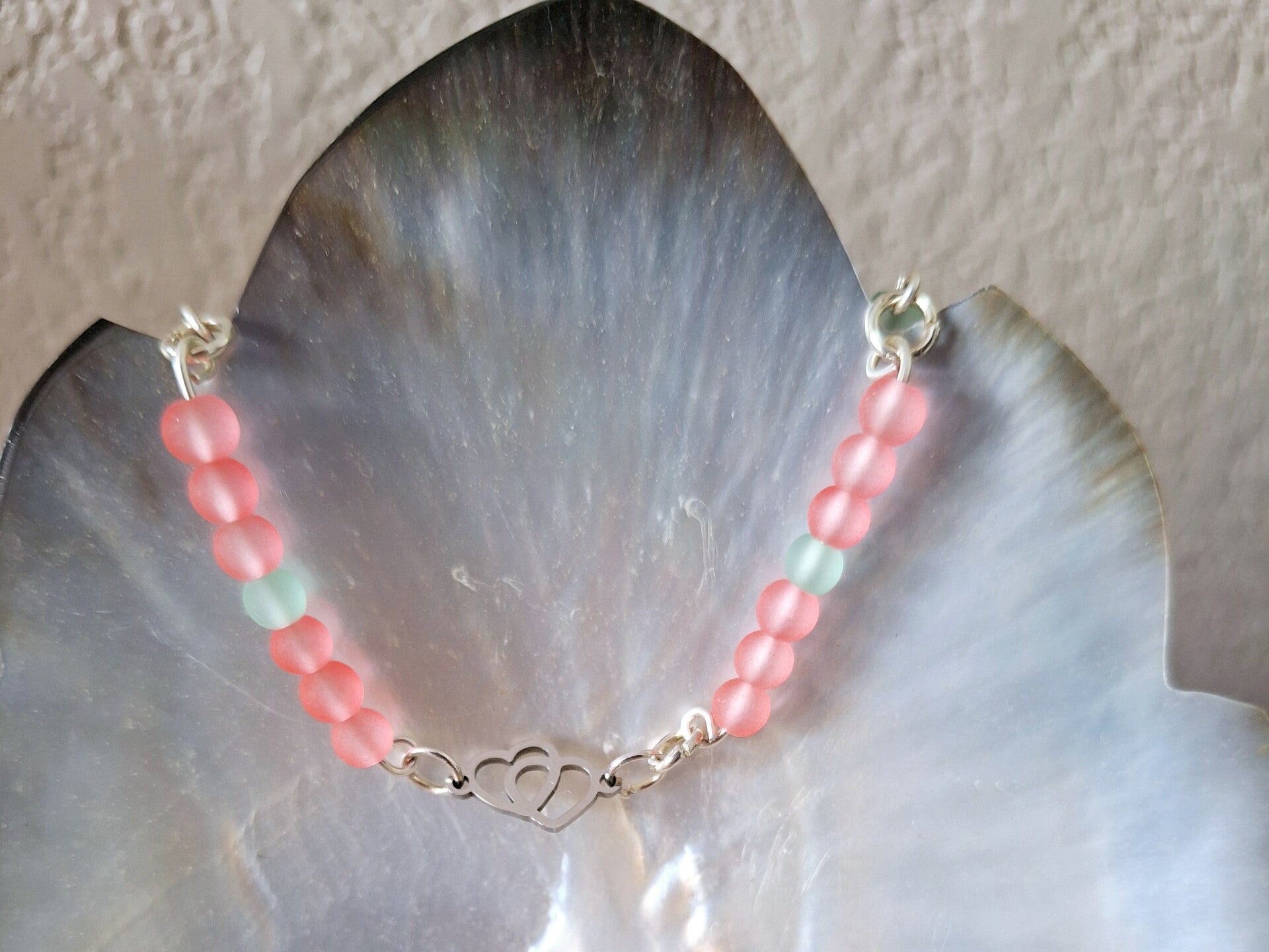 Bracelet double cœur