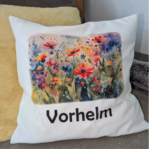 Personalisierte Kissenbezug Foto und Text