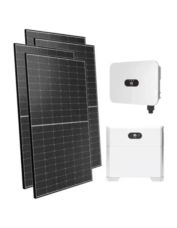 Kit fotovoltaico monofase 3000W inverter Huawei 3kW LB0 litio 5kWh LUNA2000