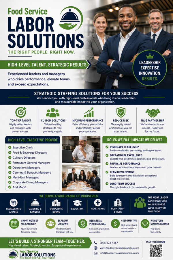 FOOD SERVICE LABOR SOLUTIONS (High Level)