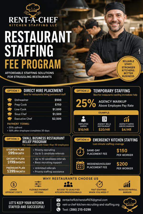 Option 4 Emergency Kitchen Staffing