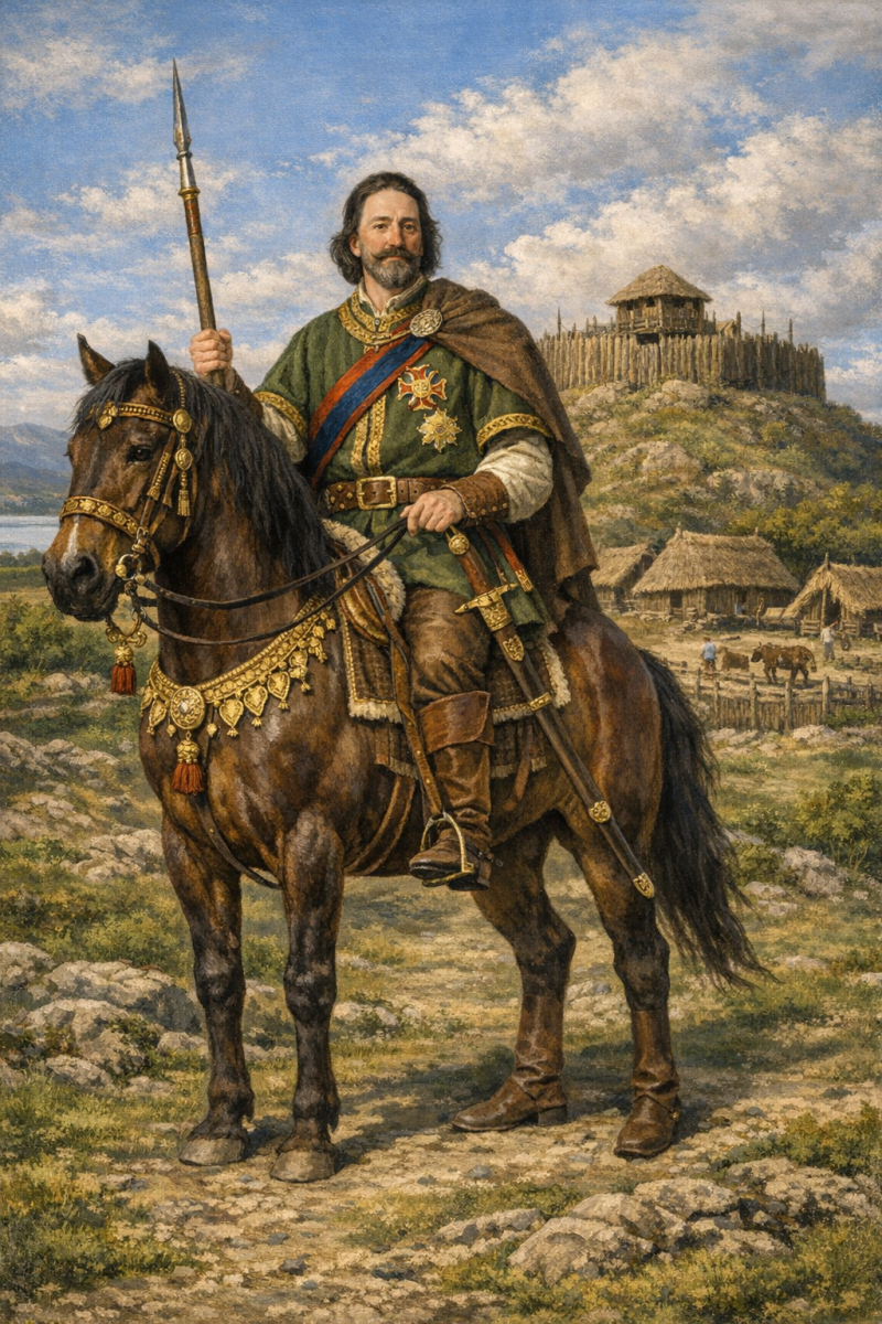 HRH Prince Michael Marren O'Brolchain Oil Painting