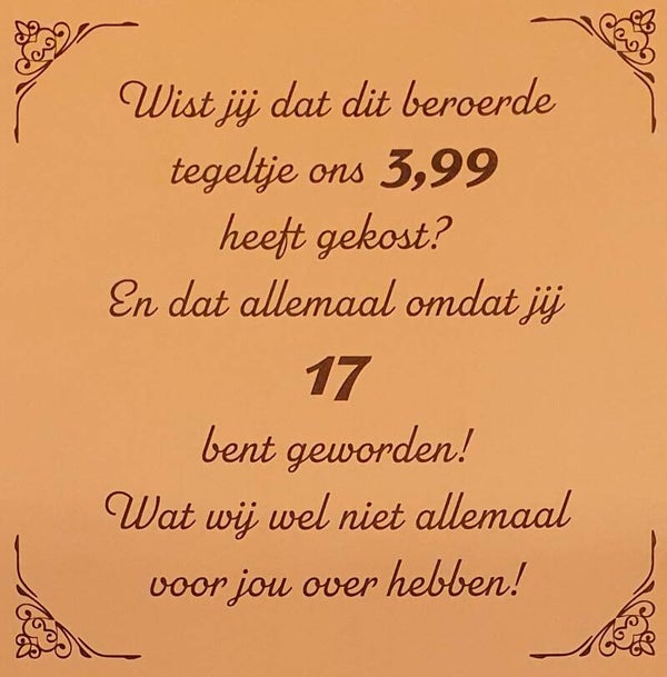 17 jaar
