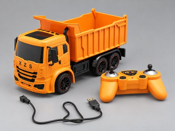 Afstand bestuurbare kieptruck