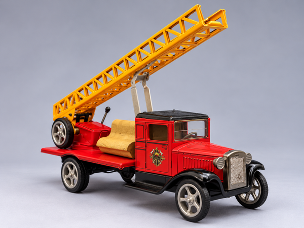 Blikken brandweer truck