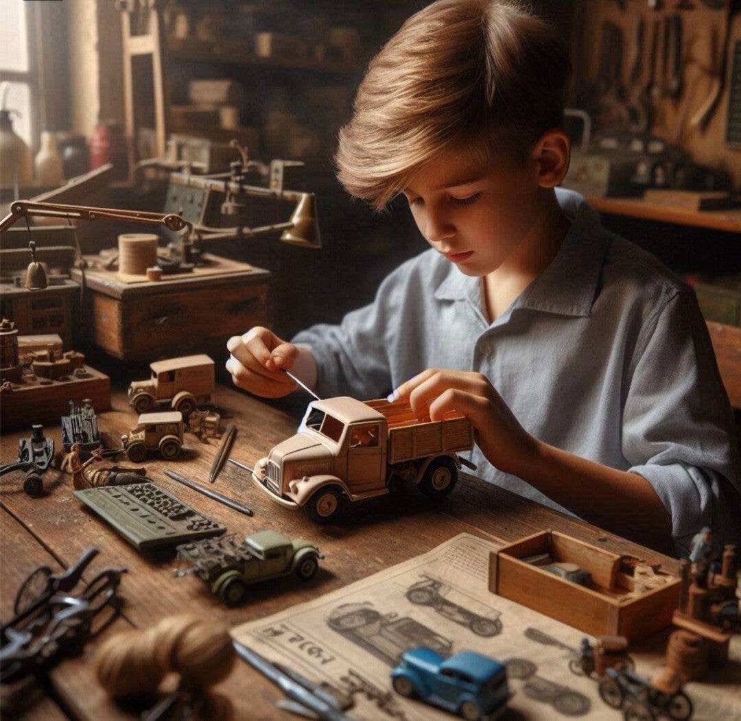 De plastic modelbouw trucks van de Hobbyloods 