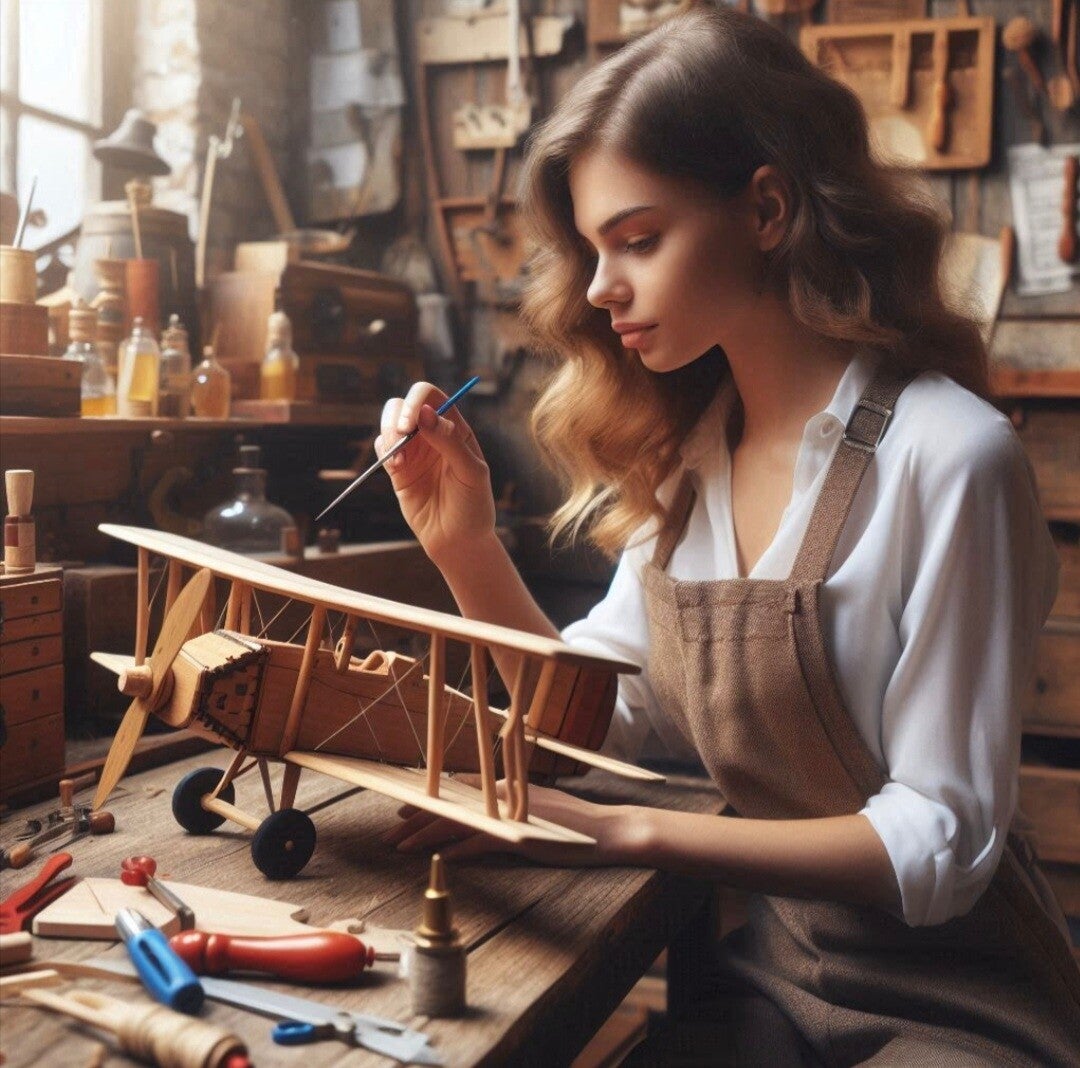 De houten Vliegtuig bouwmodellen van de Hobbyloods 