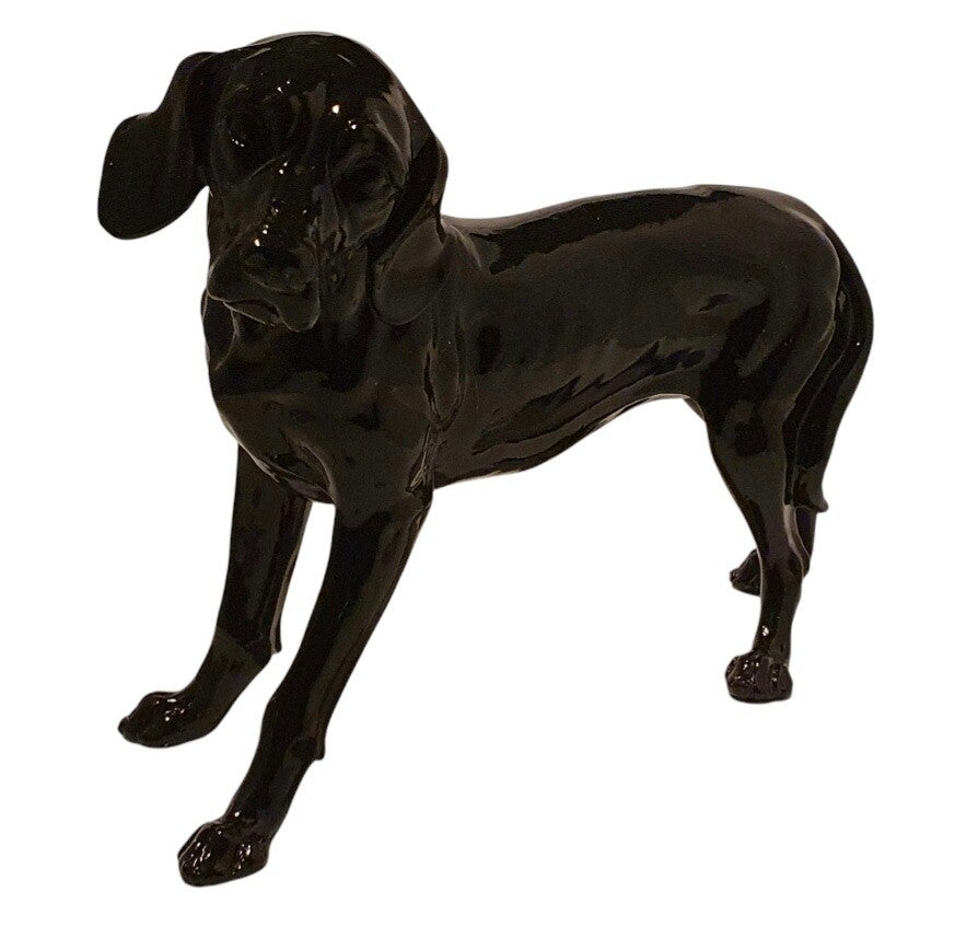 Zwarte decoratieve hond (140112-BL)