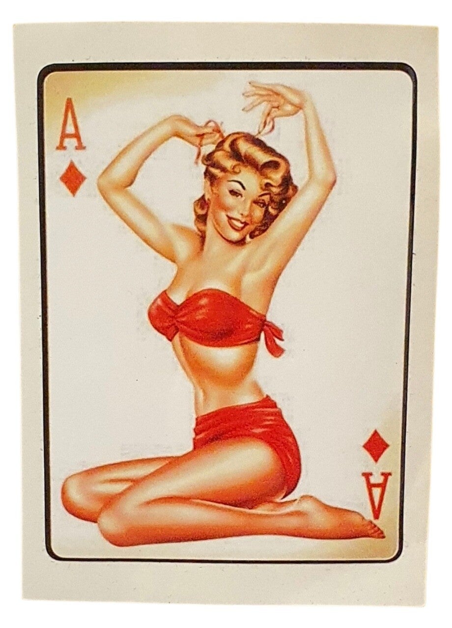 Pin-up girl card 1
