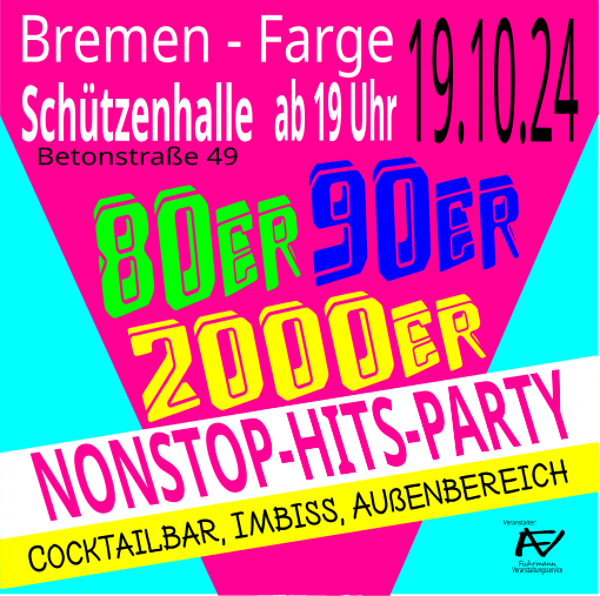 80er 90er 2000er Einzelticket 19.10.2024