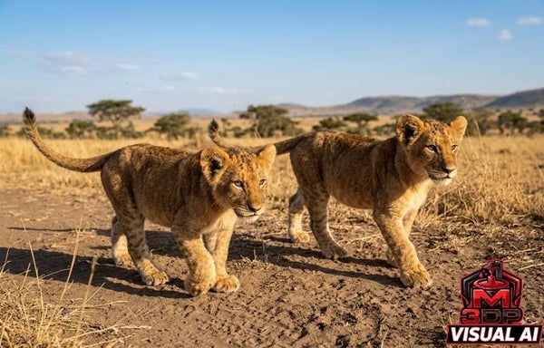 Set de lionceaux / Set of lion cubs