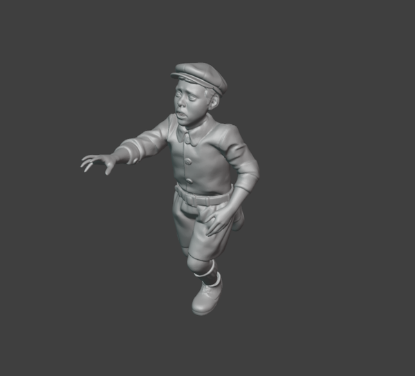 GE02  Garçon effrayé/  scared boy