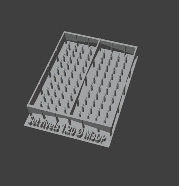 Set de rivets Ø 1.20 MM / Rivet set Ø 1.20 MM