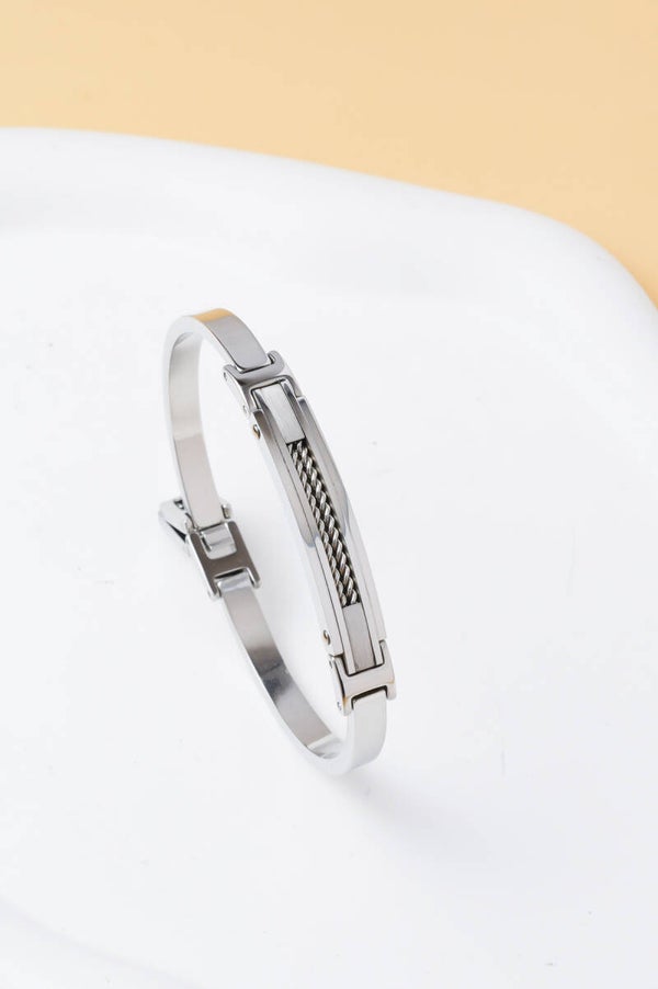 Bracelet Homme Acier inoxydable ouvrable Elégant et résistant
