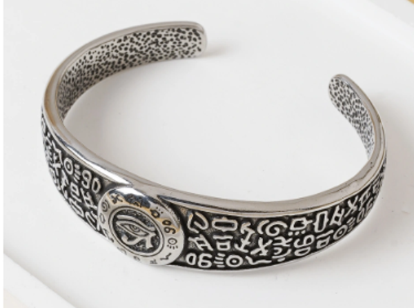 Bracelet Homme ajustable "Motifs Hiéroglyphes"