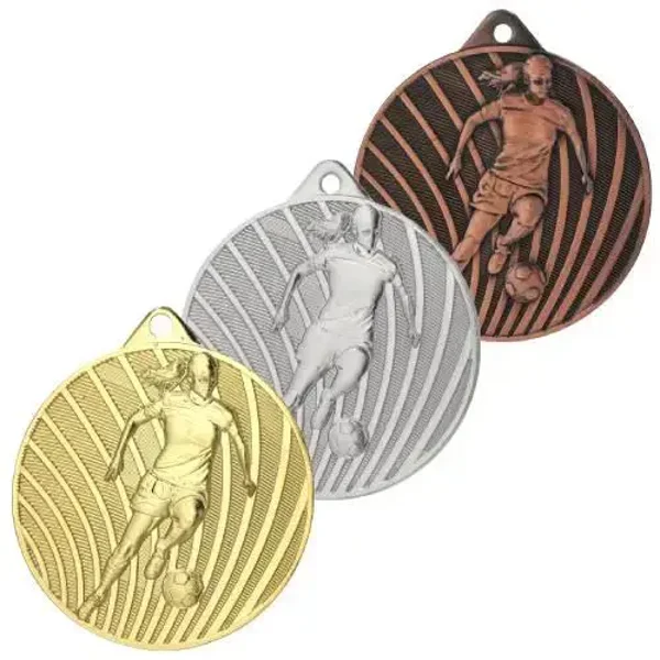 Medalja za ženski fudbal mmc0650 fi 50mm