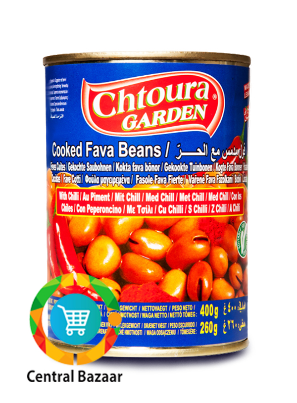 Chtoura Garden Fava Beans with Chili 400g