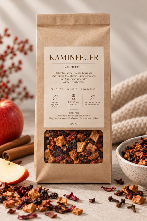 Früchtetee Kaminfeuer