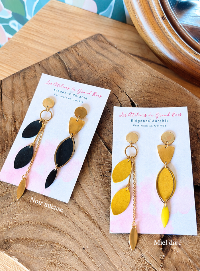 Boucles d’oreilles Oxalis – Modèle asymétrique ou classique
