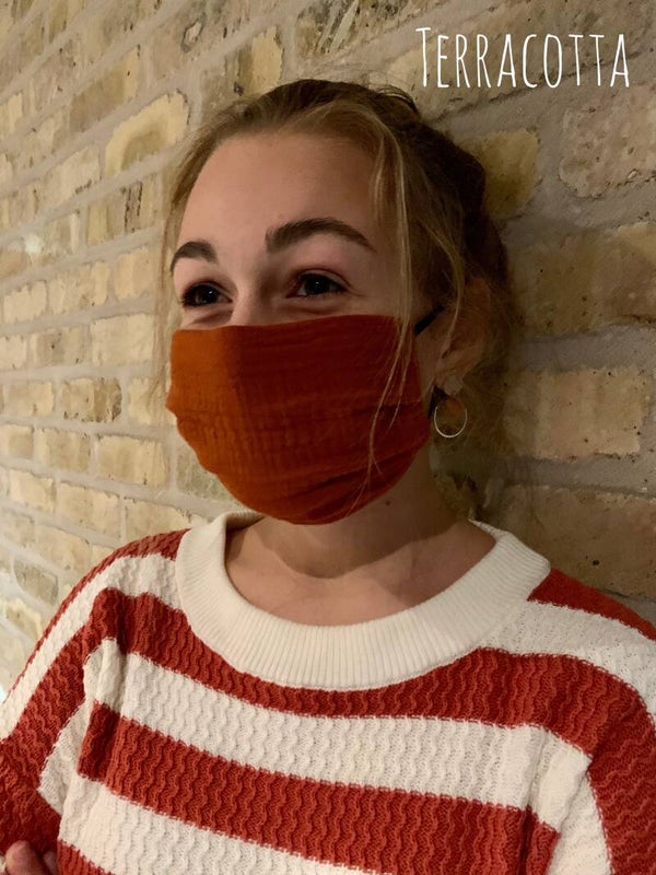 Mondmaskers tetrastof kleur TERRACOTTA