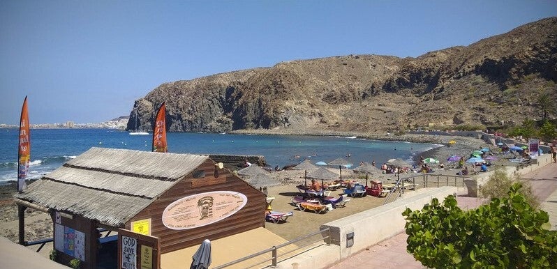 La Arenita beach seen from above