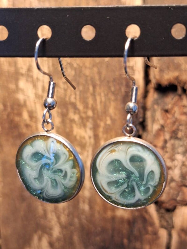 Oorbellen Art Flower