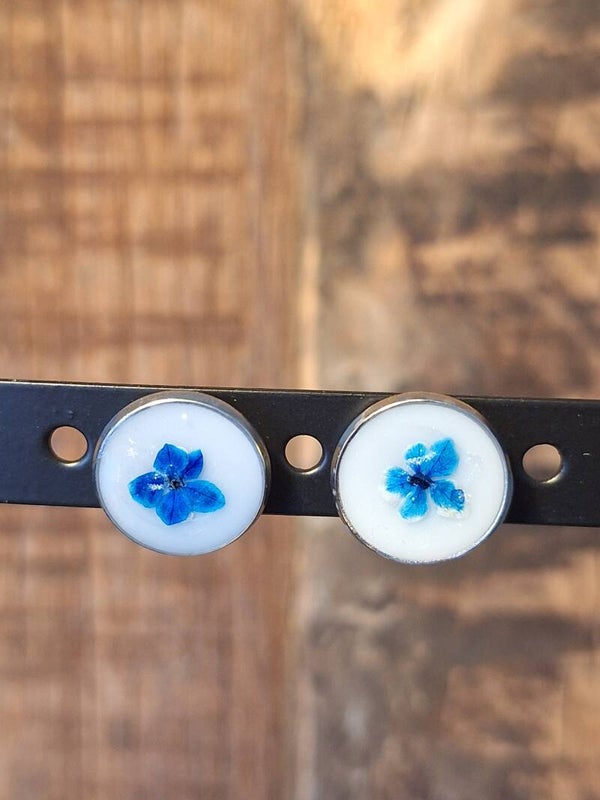 Oorknopjes Blue flower