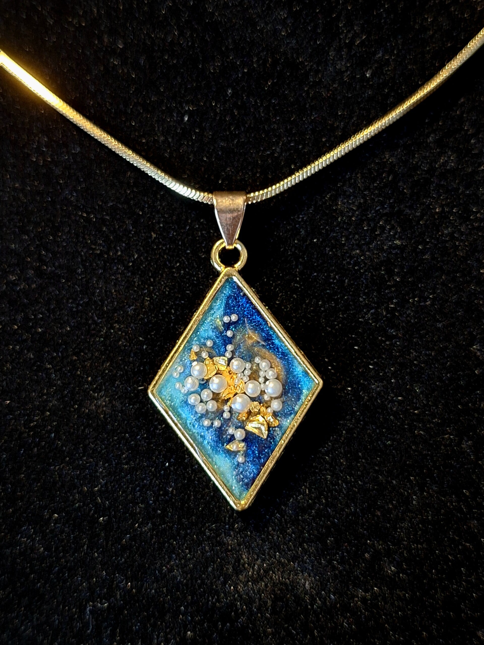 Hanger Ruit Gold Blue