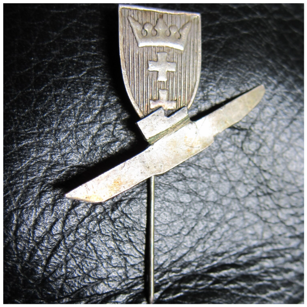 WW2 Board Made Stick Pin Kriegsmarine 8th U-boat Flotilla / Bordgefertigt Anstecknadel 8. U-Flottille 2wk