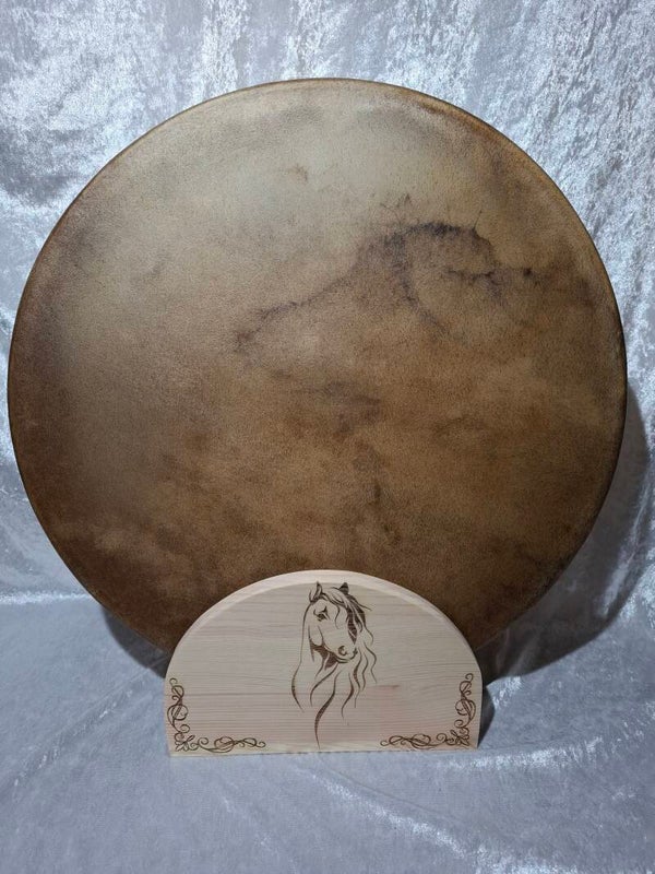 Présentoir à tambour tête de cheval