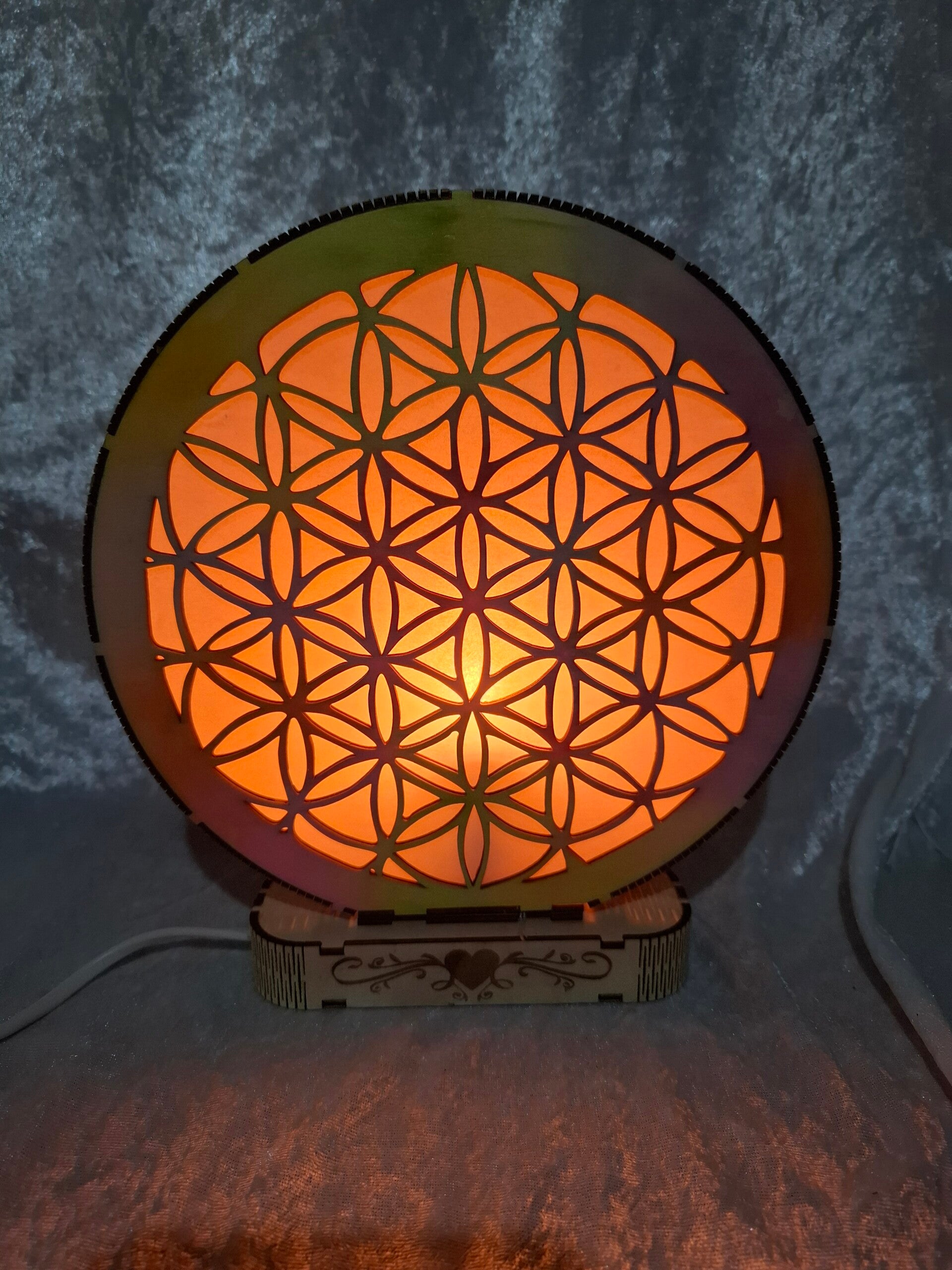 Lampe Fleur de vie petit modèle