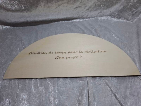 Demi lune pour planche à penduler (Réalisation d'un projet)